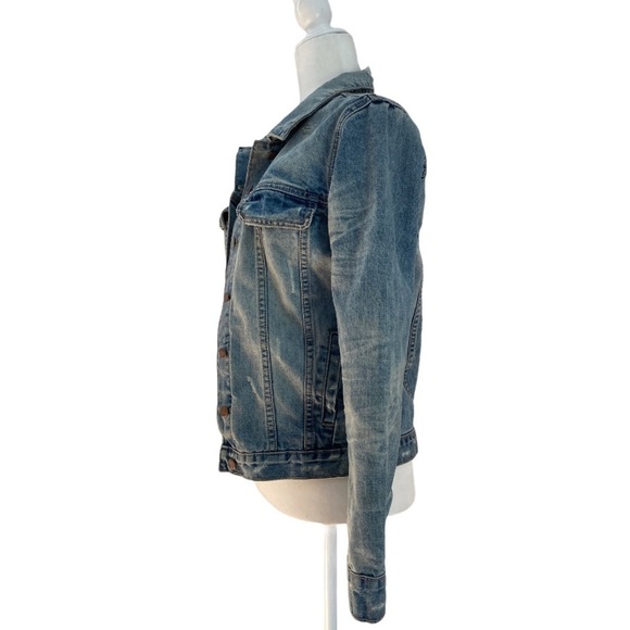 One x One Teaspoon Oversized Distressed Denim Jacket - Picture 2 of 11